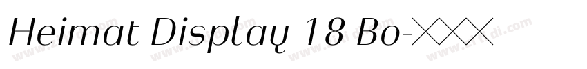 Heimat Display 18 Bo字体转换